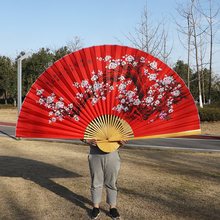 超大挂扇客厅卧室挂墙装饰扇子中国风绢布礼品婚庆表演拍摄道具扇