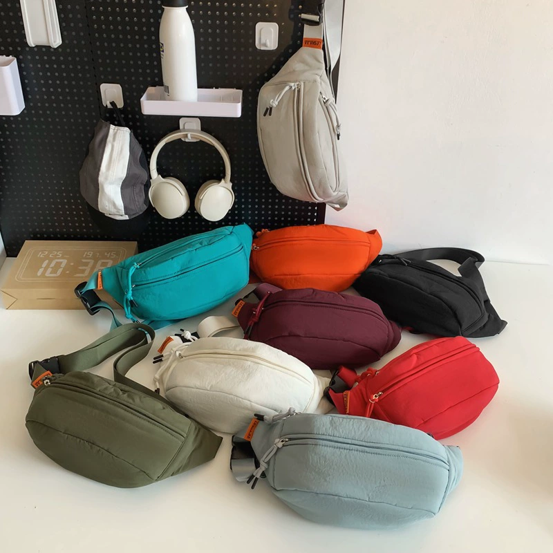 Сумка через плечо (chest bag) стёганая, демисезонная, мультицвет, универсальный пояс/ремень, 36×10×16 см