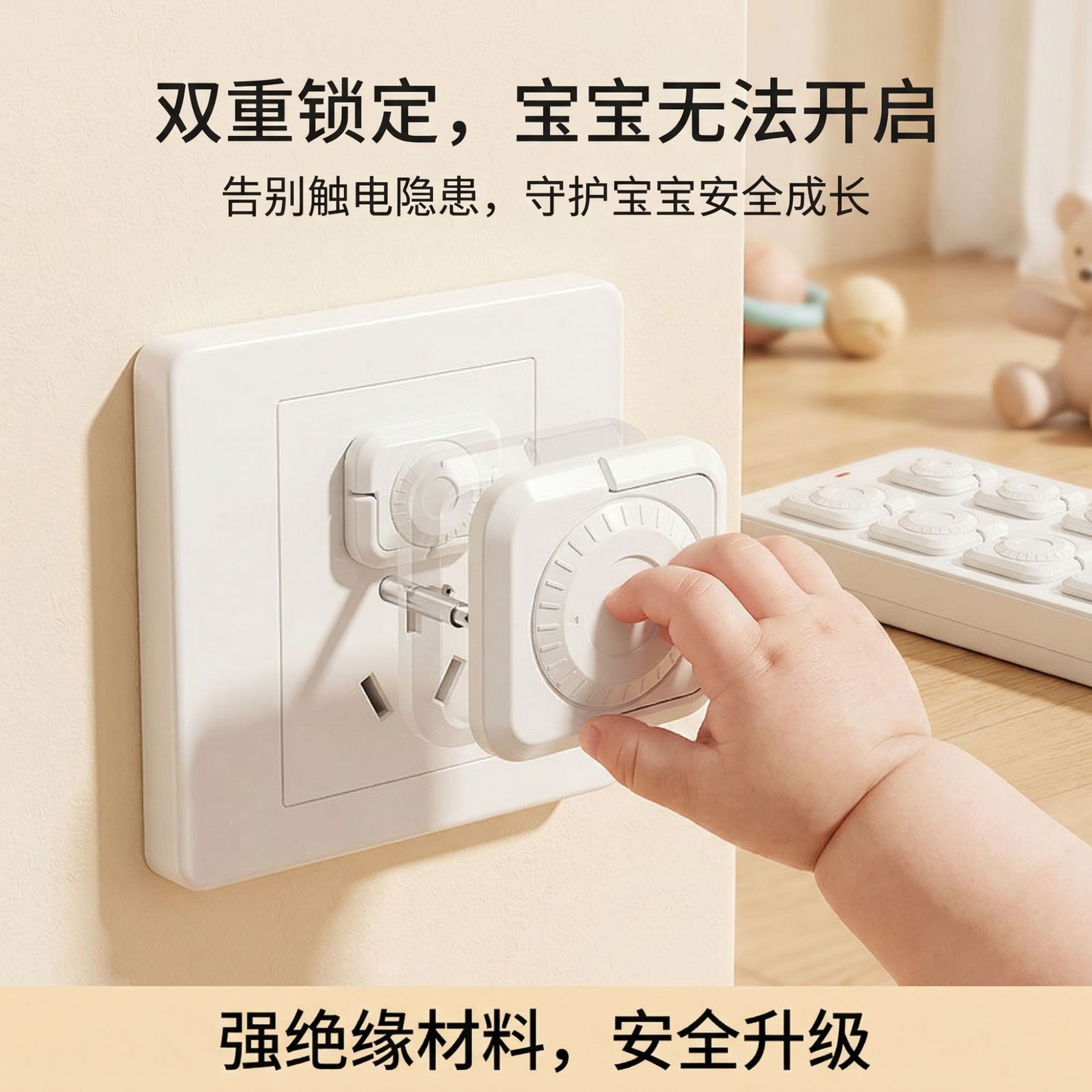 Cubierta protectora de seguridad para niños, cubierta de protección contra descargas eléctricas para bebés, cubierta de protección para enchufes y orificios de enchufes para bebés.