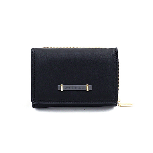 Cartera Corta para Mujer de Estilo Coreano con Cremallera y Múltiples Tarjeteros