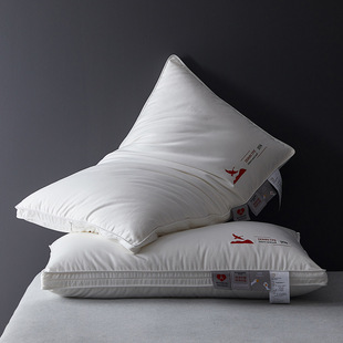 Five-star Hotel 95 Hungary Imported White Goose Down Pillow Full Down Single Pillow Core Neck Pillow Pressureless Pillow