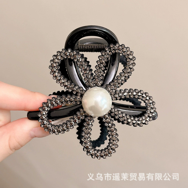 Атмосферная заколка для волос для фотосессий, крабовая заколка, модная hair accessory, с цветами