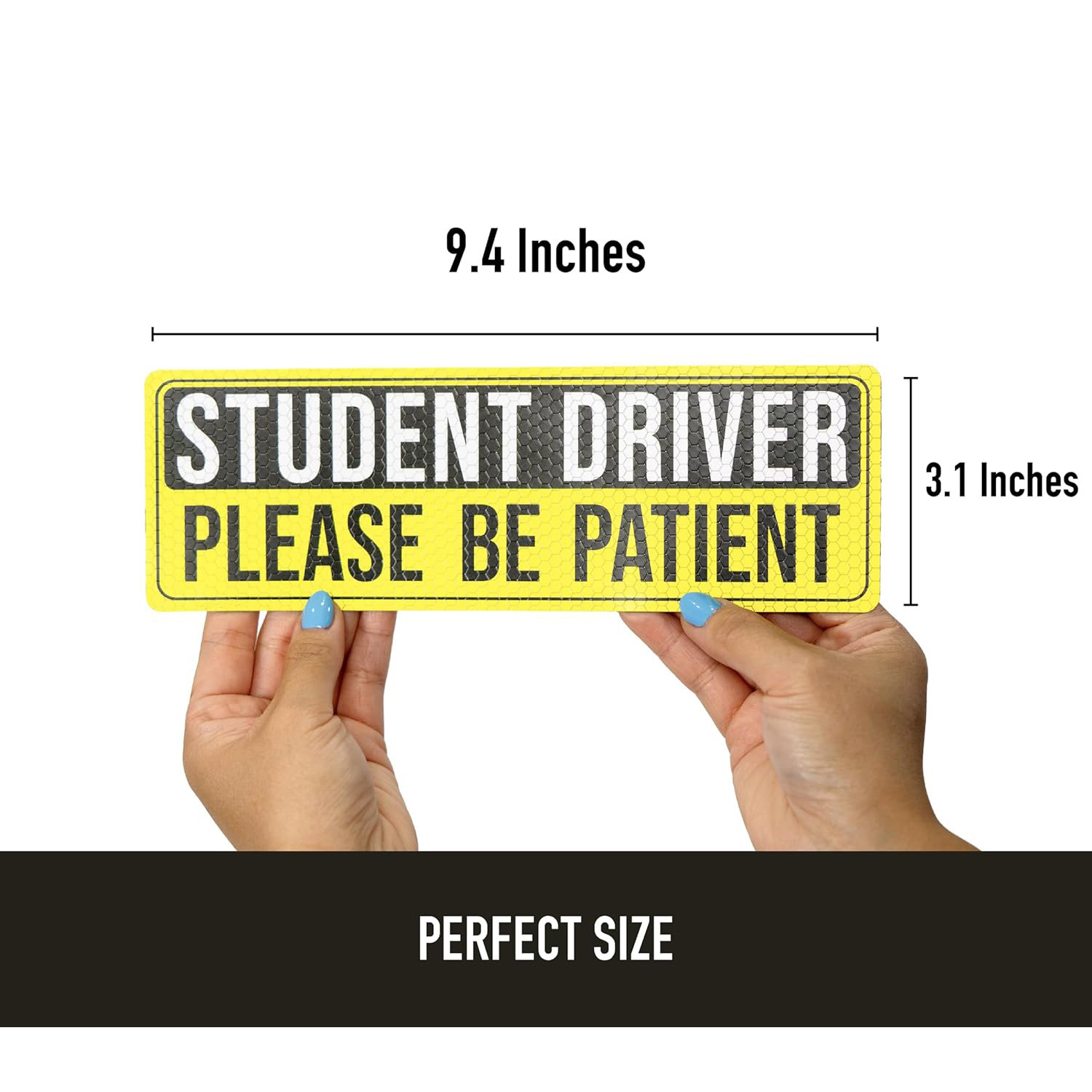 Amazon fuerte reflector STUDENT DRIVER pegatinas magnéticas de automóviles para conductores principiantes pegatinas de automóviles magnéticas blandas