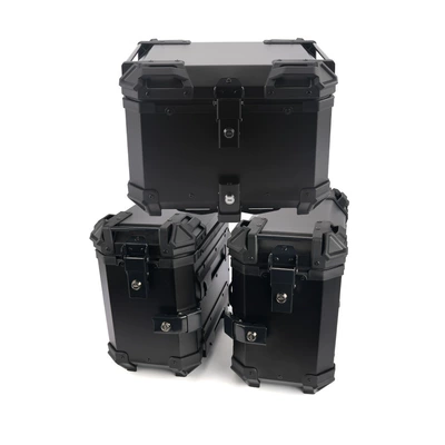 Motorcycle trunk Electric Vehicle Luggage Trunk for - 45l35l-three-boxes-all-black-series
