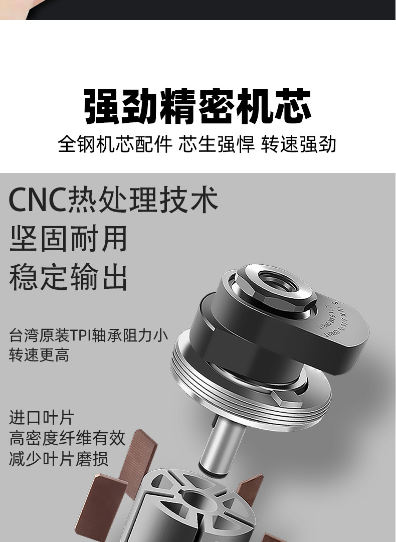 Taiwan Pneumatic Grinder Car Waxing Polishing Machine Putty Sandpaper Machine Industrial Grade Dry Grinding Air Wholesale