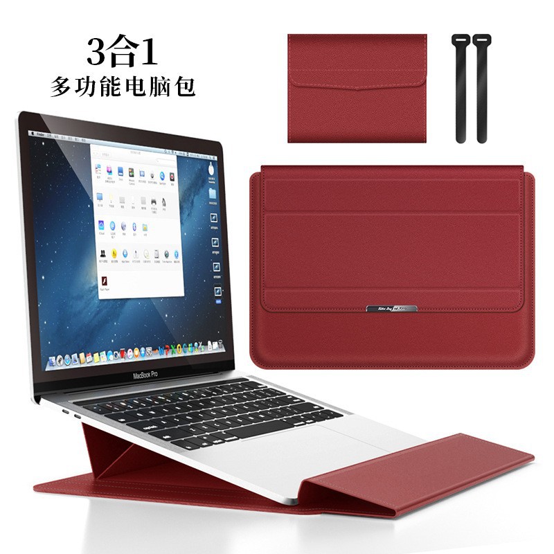 Venta al por mayor, bolsa interior para soporte para portátil de 14 pulgadas, MacBook, bolsa multifunción tres en uno para ordenador de 13,3/16,1 pulgadas