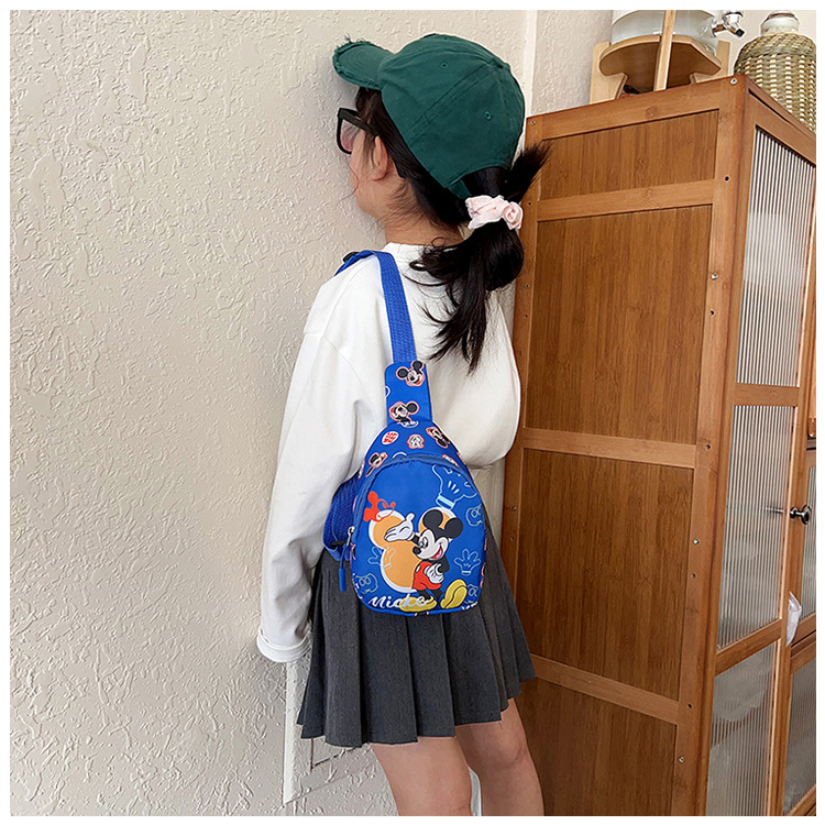 Summer 2024 new children's bag crossbody bag, cute pink little horse chest bag, Korean-style canvas bag for boys and girls undefined