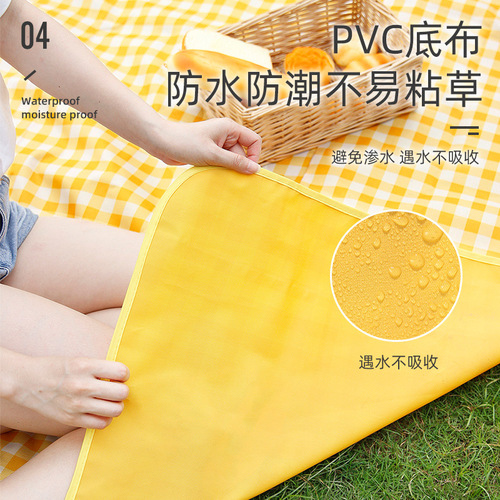 Dirty picnic mat, outdoor moisture-proof mat, single and double waterproof and oil-proof beach mat, lawn camping tent mat