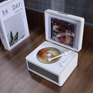 Cross-Border Cd Player Retro Bluetooth Multi-Function U Disk Tf Sound Quality Audio Portable Disc Mini Gift