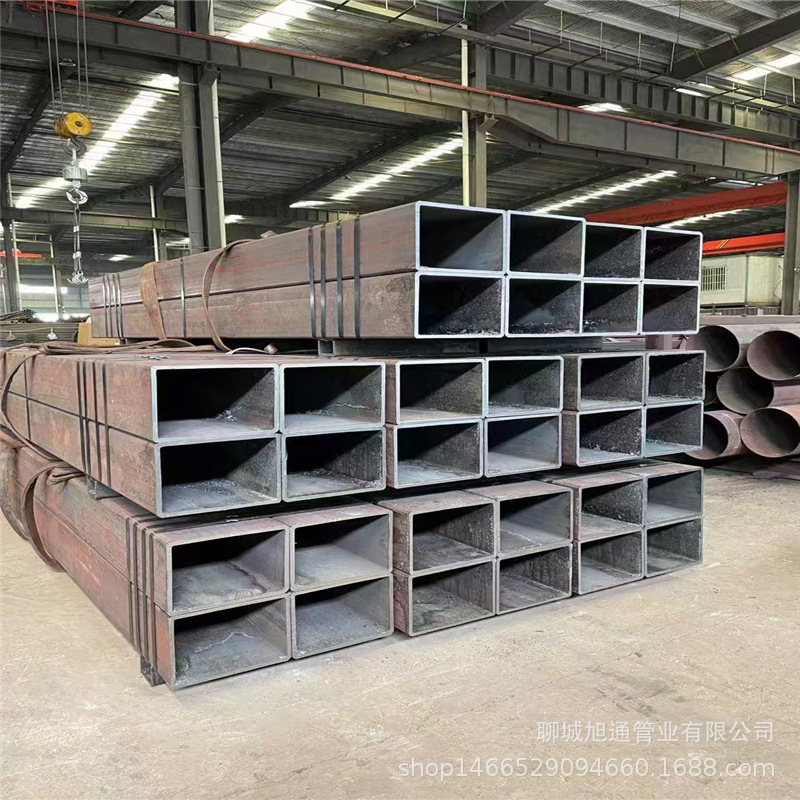 Q345B方通钢管 钢构连廊用Q345扁通无缝管 Q345B大口径无缝方通