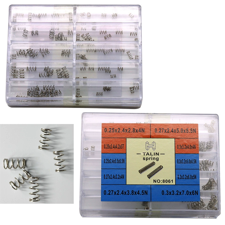 Часы Аксессуары для ремонта Инструмент в штучной упаковке Часы застежка кнопка головка пружина мульти-размер короны 8061