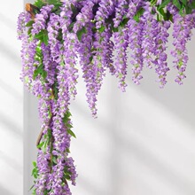 紫藤花装饰假花花卉藤条吊顶藤蔓吊花塑料花串绿植豆花户外装饰