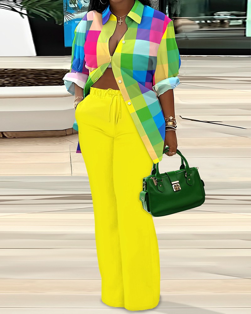 GraceChic GraceChic Cross-Border European And American Women's Clothing 2024 Autumn Winter New Sleeve Shirt Printed Long_voghion.com