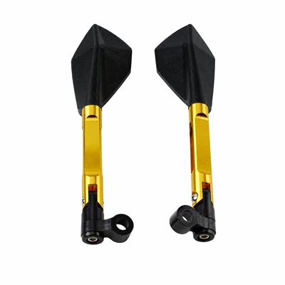 Motorcycle modification accessories: large mirror Motosiklet ləvazimatları və aksesuarları - golden