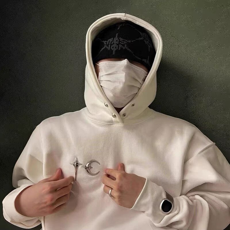 2025 New Tc Thug Club ™ Niche Trendy American Autumn and Winter Pure Cotton Men's Couple Hooded Sweatshirt