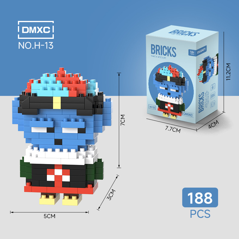 Animation IP micropartículas bloques de construcción rompecabezas piezas de regalo de juguetes DIY bloques de construcción mayoristas nacionales