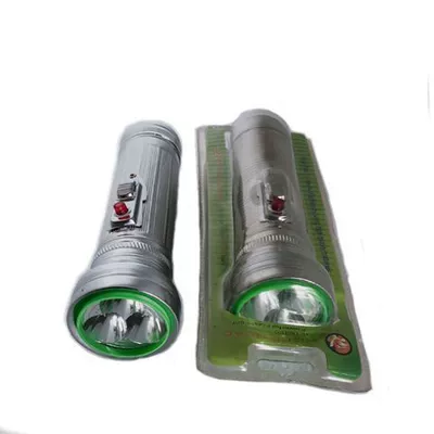 Old-fashioned flashlight tin yellow – UV fənərlər - one-2-cell-white-light-flashlight-top-no-1-battery-without-battery