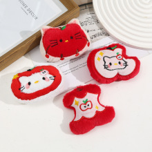 可爱小众百搭挂饰原创水果毛绒公仔挂件少女钥匙扣背包小挂坠批发