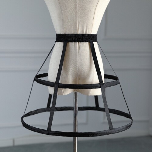Two steel Lolita birdcage hollow children's skirt support soft fish bone Lolita cosplay violent adjustable petticoat