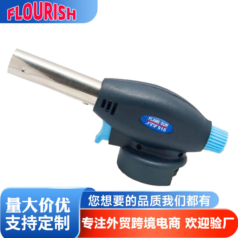 915 Flame Gun Household Kitchen Windproof Cooking Torch Welding High Temperature Resistant Outdoor Barbecue Igniter