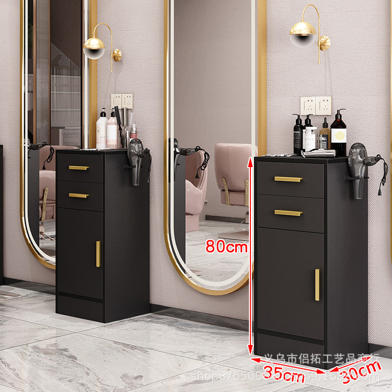 Barbería herramienta gabinete peluquería salón especial peluquería corte de pelo herramienta de gabinete coche salón de belleza herramienta de almacenamiento de mesa con cajón