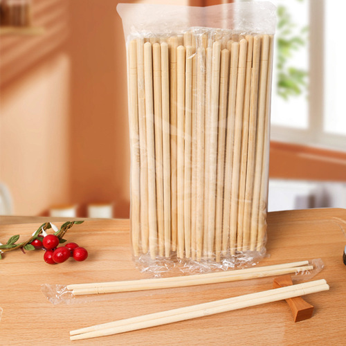 Disposable chopsticks wholesale long and thick 6.0 restaurant takeaway wedding bamboo chopsticks for independent packaging