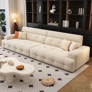 Lawrence Fabric Sofa Living Room Size Chenille Straight Row Sofa Fabric Cream Style Velvet Sofa Factory