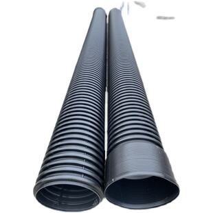 Hdpe Double Wall Corrugated Pipe Dn300Sn8 Municipal Engineering Underground Drainage Sewage Pipe Spot Wholesale Manufacturer