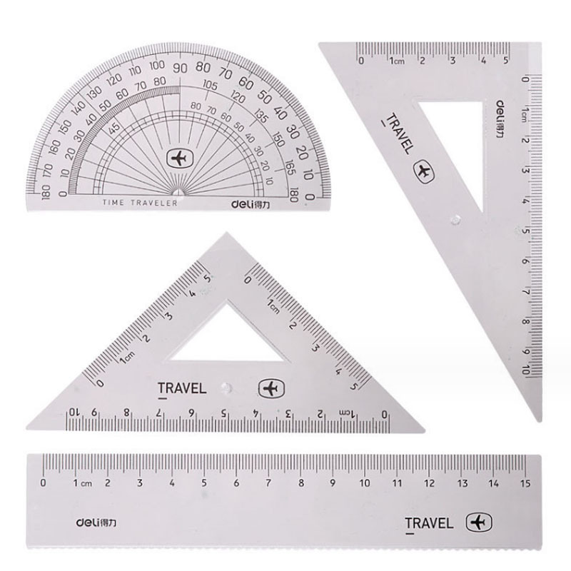 Deli stationery 79511 zero series of students set a ruler ruler…