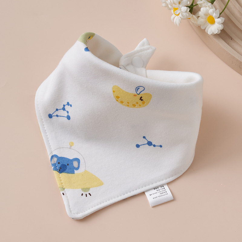 Baby algodón toalla de saliva toallas triangulares bebés recién nacidos anti-vomitación de leche buckle ultra suave buckle otoño invierno