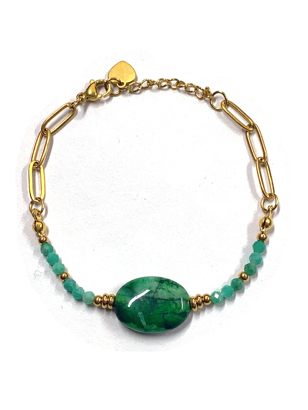 25g Weight Beads Pendant Material Necklace Classification Titanium Steel Chain Material 1 Piece Quantity Holiday, Daily Occasion Beaded, natural stone, Titanium Steel Material Geometric Pattern Women's Gender Beaded Design Simple Style Style Simple Style Geometric Beaded Natural Stone Titanium Steel Necklace In Bulk 64
