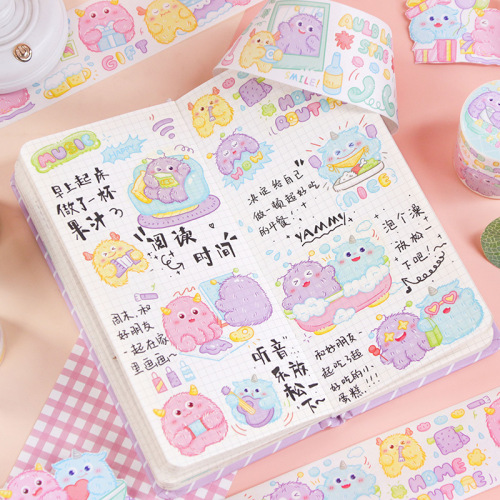 Handmade Tape Diary Set Cute Elements Daily High-Quality Versatile Handmade DIY Material Decoration Sticker Painting