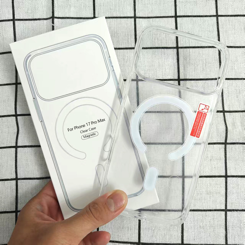Magsafe Transparent Magnetic Phone Case Suitable for Apple 17Promax Anti-Fall and Durable Protective Cover Hard Case Magsafe Transparent Magnetic Phone Case Suitable for Apple 17Promax Anti-Fall and Durable Protective Cover Hard Case