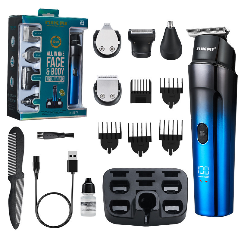 New Men's Multifunctional Hair Clipper 5-in-1 Set, Professional Salon USB Rechargeable Trimmer, Shaver, Nose Hair Trimmer New Men's Multifunctional Hair Clipper 5-in-1 Set, Professional Salon USB Rechargeable Trimmer, Shaver, Nose Hair Trimmer