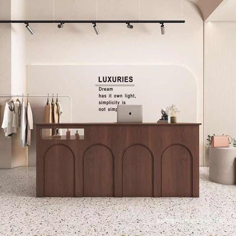 复古服装店收银台童装女装店花店面包甜品店吧台咖啡店前台接待台