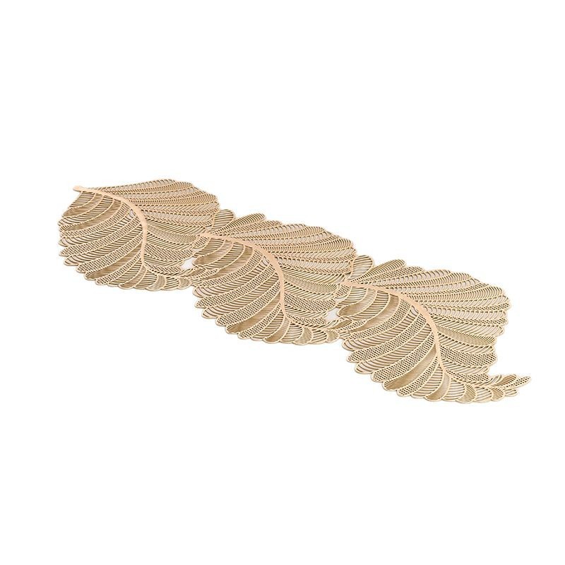 Alfombrilla de mesa simple de lujo ligero europea y americana, impermeable y a prueba de aceite, almohadilla de aislamiento térmico de PVC, sentido avanzado, bandera de mesa de viento INS al por mayor