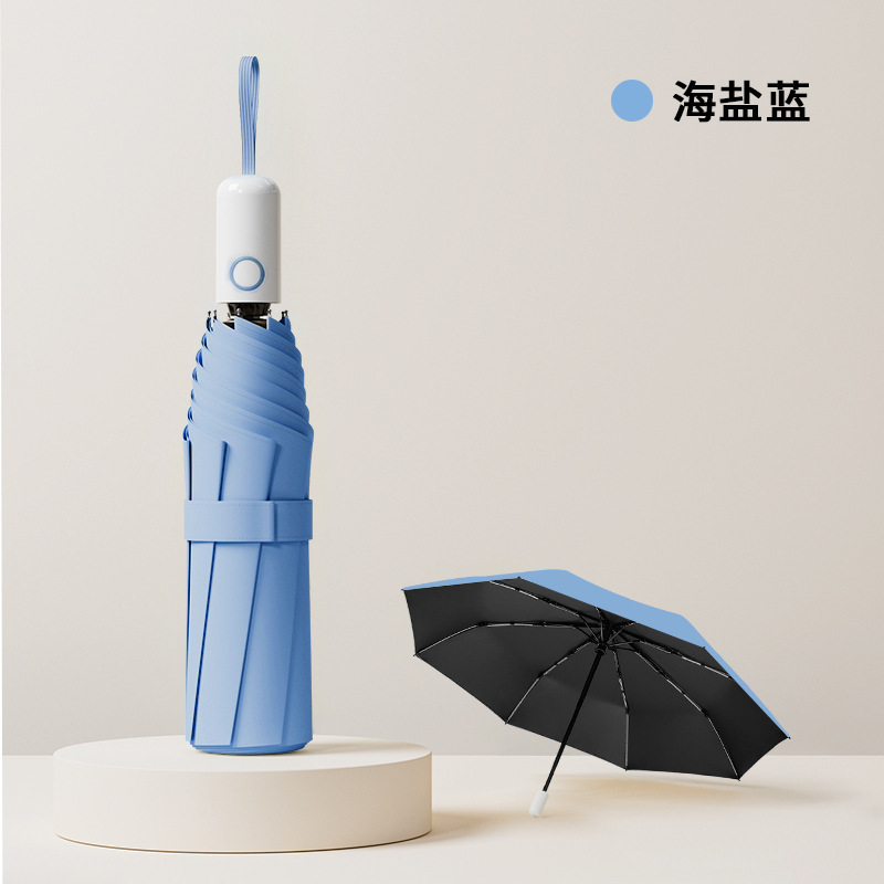 24骨大伞环扣自动伞抗风暴雨伞加大加厚户外伞挂扣防晒防雨晴雨伞|undefined