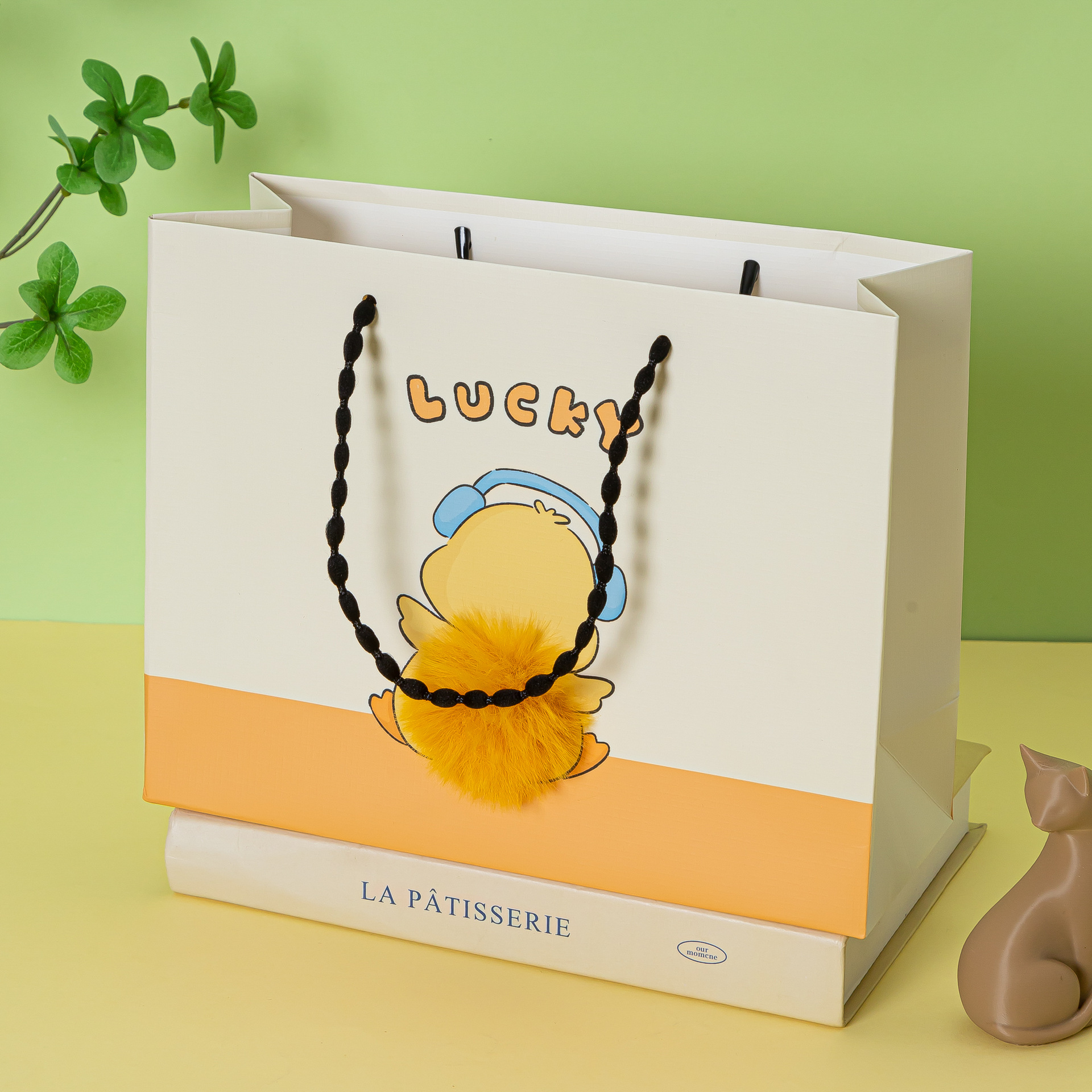 Nuevo tipo de cuerda de burbuja de pelo lindo dibujo animado animal hermoso bolsas de regalo fábrica directa al por mayor