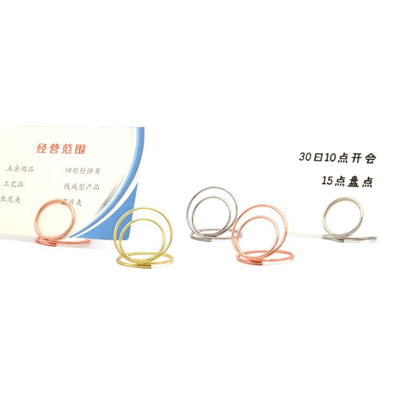 Фабрика Творческий металлический держатель для солнечных карт круглый Настольный орнамент держатель для фотографий заметки держатель сообщения Свадебный Держатель сиденья