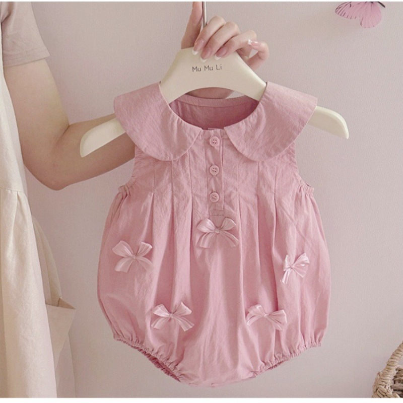 Foreign Style Little Princess Style Girl Baby Triangle Hare Clothes Baby Wrap Fart Clothes Newborn Children's Summer Thin Clothes