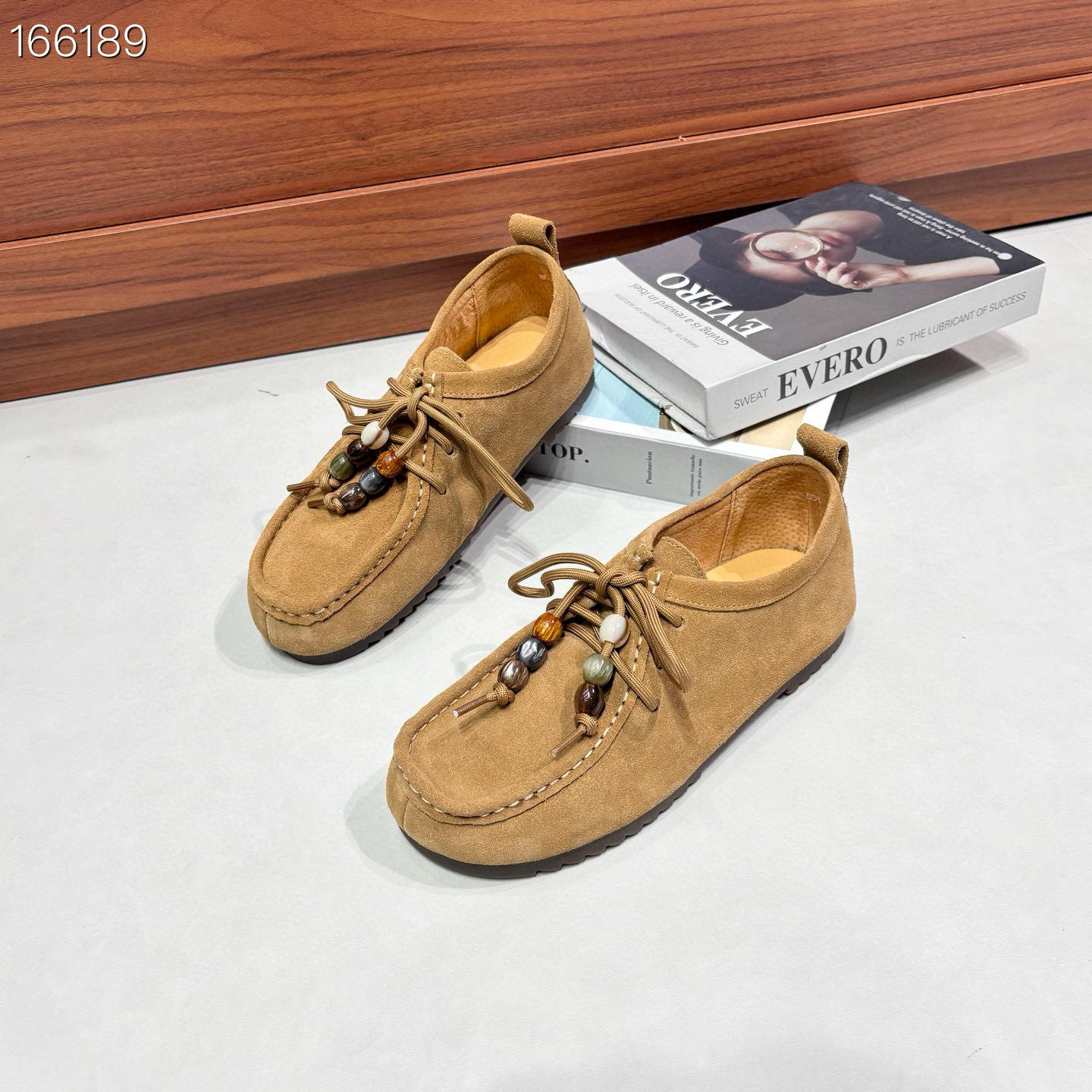 Giày bệt nữ da thật mùa Thu Đông 2025 kiểu Birkenstock đế mềm — Cà phê, xám, Hồng