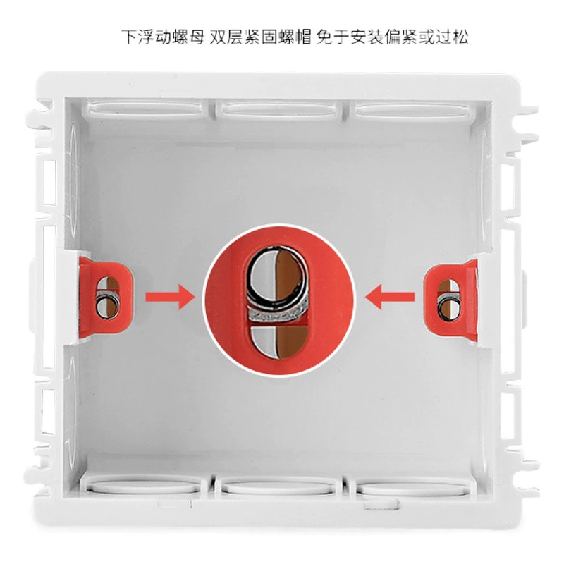 86 Тип проводной коробки Нижняя коробка переключателя распределительная коробка ПВХ Скрытая Монтажная коробка переключателя настенная панель переключателя Нижняя коробка оптом