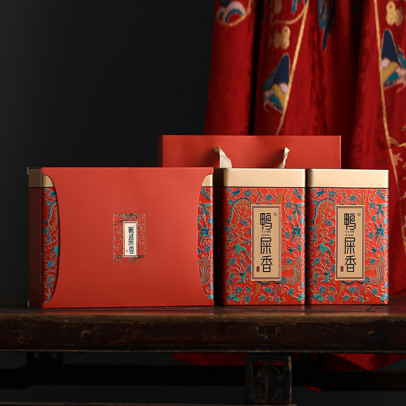 Tea Gift Box empty box Phoenix single Cong duck droppings fragrant British red No. 9 ancient tree black tea Yunnan Red Green Tea half jin/Jin