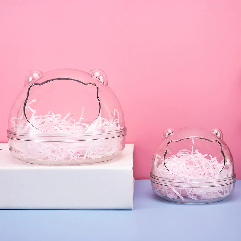 Оптовая продажа новых прозрачных вольеров для хомяков и мелких животных в виде медвежонка, полностью прозрачных, от производителя.