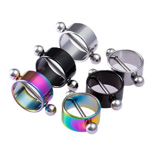 Cross-Border Factory Direct simple generous medical steel circular track Ring foreign trade wholesale human nipple puncture