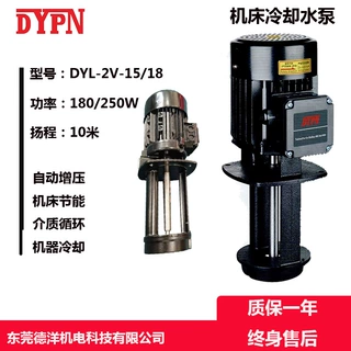 东莞厂家定制品牌DYL2V15 立式耐温浸入式离心泵磨床泵机床冷却泵