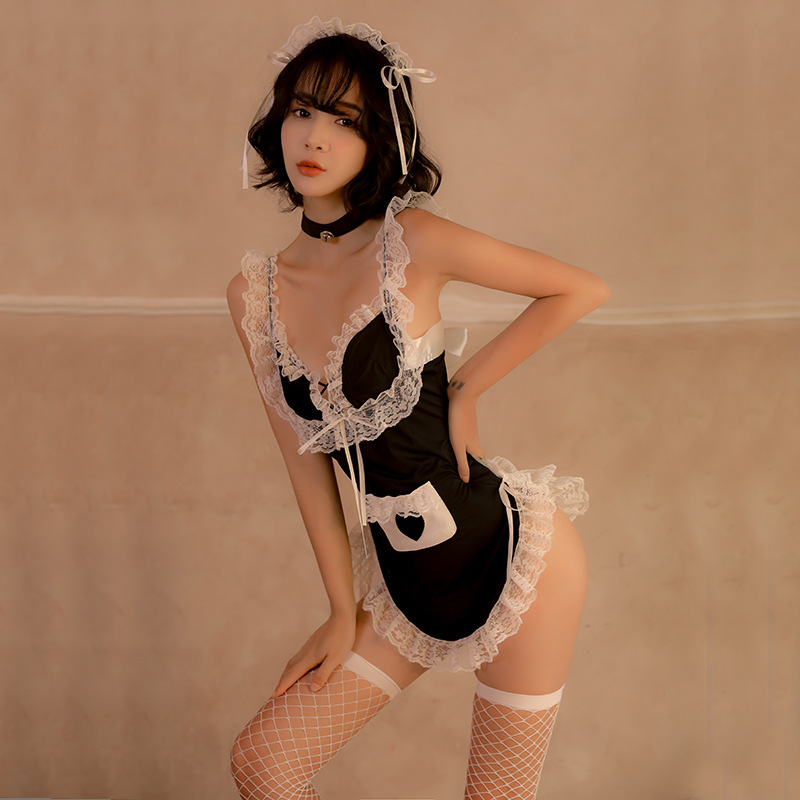 Sexy Sexy Lingerie Maid Outfit Cute Cos Maid Clothes Lolita Skirt Cosplay Suit Lianyungang