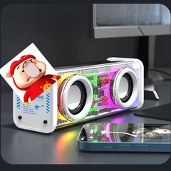 V8机甲蓝牙音箱RGB家用桌面小型迷你音响 V36户外便携式 低音炮