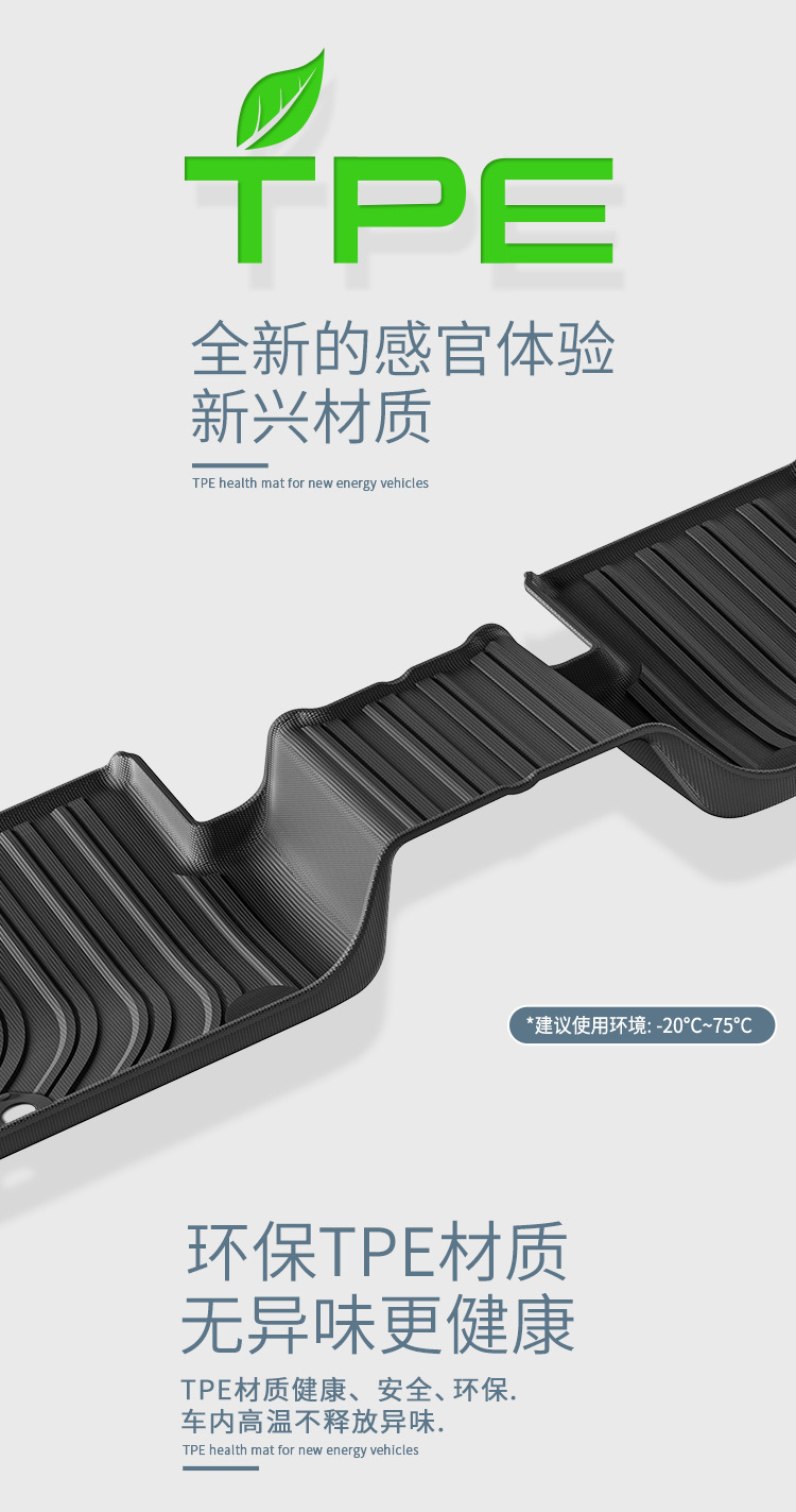 Car Floor Mats for 23 Toyota Crown SportCross TPE Trunk Mat