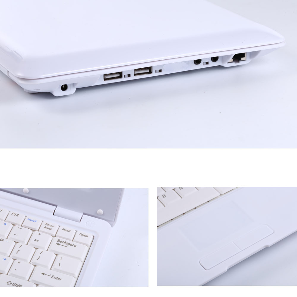 Mini netbook atado con alambre inalámbrico incorporado de Android del netbook del mini ordenador quad-core 10,1 pulgadas del ordenador portátil mini